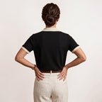 Orvalés | T-Shirt Femme Manches Courtes Coupe Ample Style Classique Confort