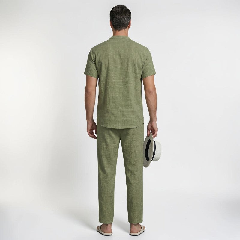 Orvalés | Ensemble Homme en Lin Décontracté pour Vacances et Resort