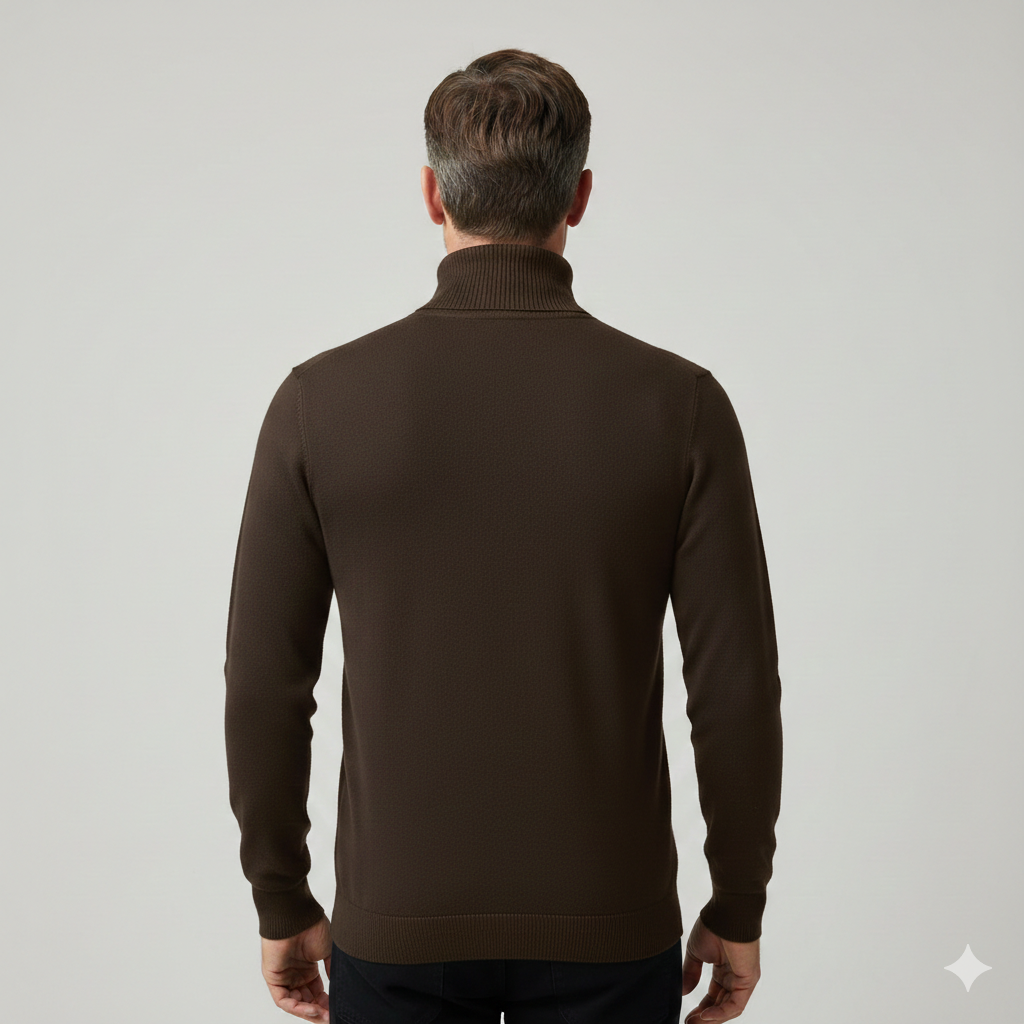 Orvalés  |  Pull Homme Col Roulé Classique Laine Élégant Slim