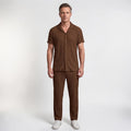 Orvalés | Ensemble Homme en Lin Chemise Manches Courtes et Pantalon