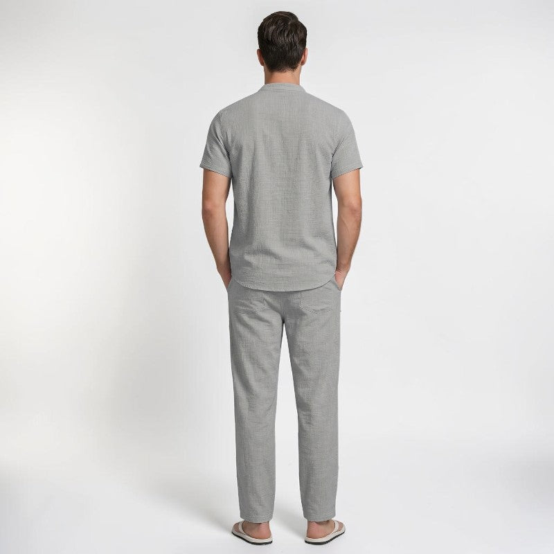Orvalés | Ensemble Homme en Lin Décontracté pour Vacances et Resort