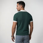 Orvalés | Polo Homme Jacquard Maille Style Classique Été Business Casual