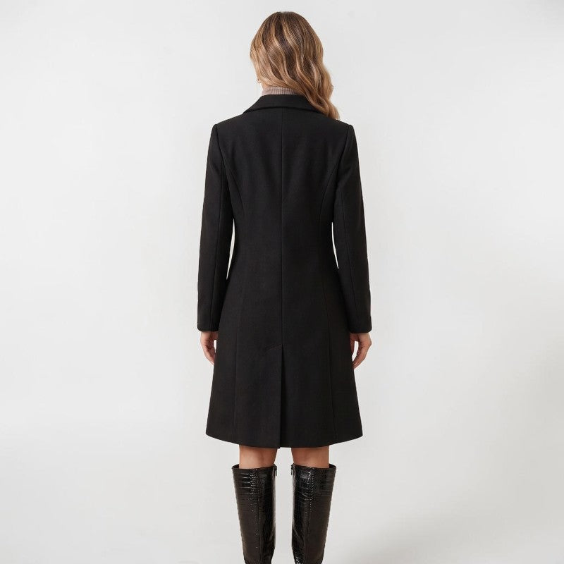 Orvalés | Imperméable croisé couleur unie, coupe classique, femme