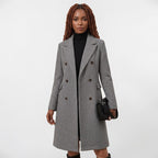 Orvalés | Imperméable croisé couleur unie, coupe classique, femme