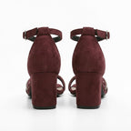 Orvalés| Sandales Femme Cuir Talon Haut Élégantes Été