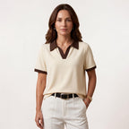 Orvalés | T-Shirt Femme Manches Courtes Coupe Ample Style Classique Confort