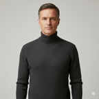 Orvalés  |  Pull Homme Col Roulé Classique Laine Élégant Slim