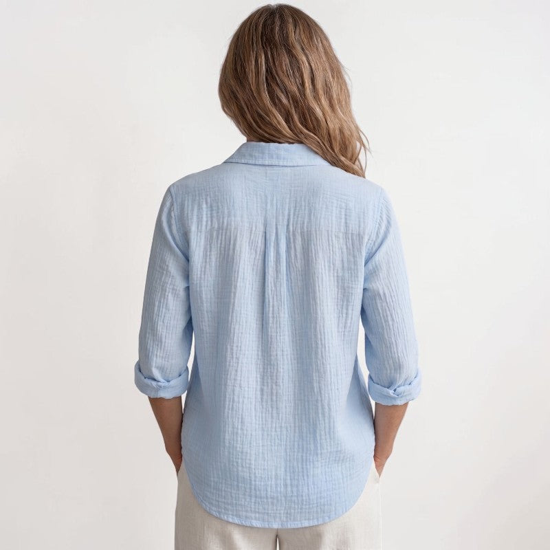 Orvalés | Chemise Femme Bureau Chic Manches Longues Coupe Ample