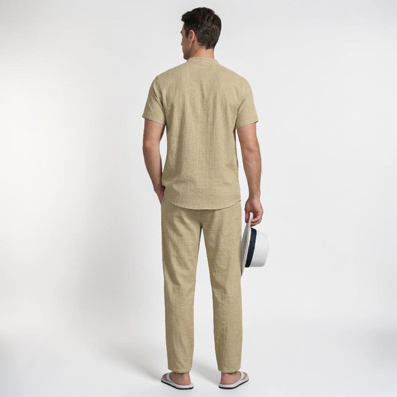 Orvalés | Ensemble Homme en Lin Décontracté pour Vacances et Resort
