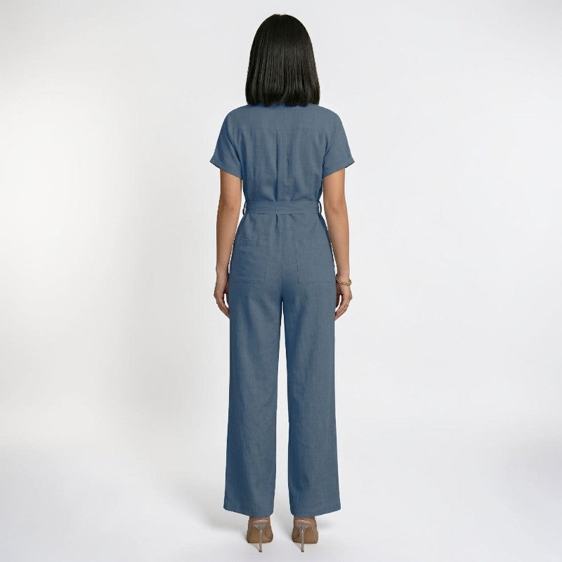 Orvalés | Ensemble Premium Femme Chemise et Pantalon Large Intemporel
