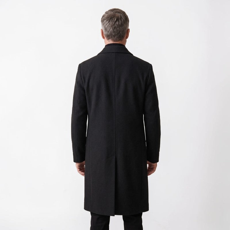 Orvalés | Trench-Coat Homme Long Uni Voyage Trajet Classique