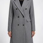 Orvalés | Imperméable croisé couleur unie, coupe classique, femme