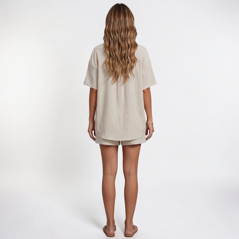 Orvalés | Ensemble en Lin Premium Femme Style Resort Intemporel