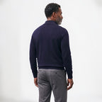 Orvalés | Pull Homme Col Cheminée Zippé Épais Couleur Unie