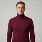 Orvalés  |  Pull Homme Col Roulé Classique Laine Élégant Slim
