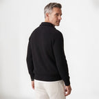 Orvalés | Pull col cheminée zippé homme maille épaisse chaud