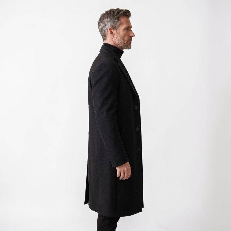 Orvalés | Trench-Coat Homme Long Uni Voyage Trajet Classique