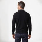 Orvalés | Pull Homme Col Cheminée Zippé Épais Couleur Unie