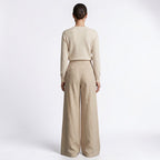 Orvalés | Pantalon Large Femme en Lin Mélangé – Coupe Ample Élégante
