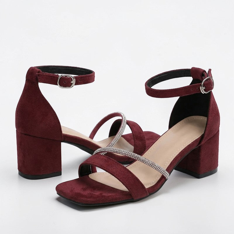 Orvalés| Sandales Femme Cuir Talon Haut Élégantes Été