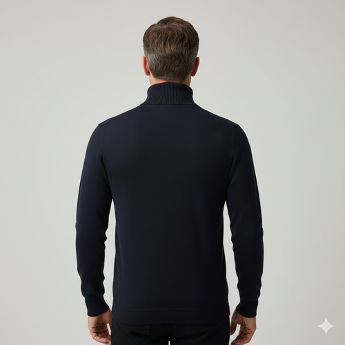 Orvalés  |  Pull Homme Col Roulé Classique Laine Élégant Slim