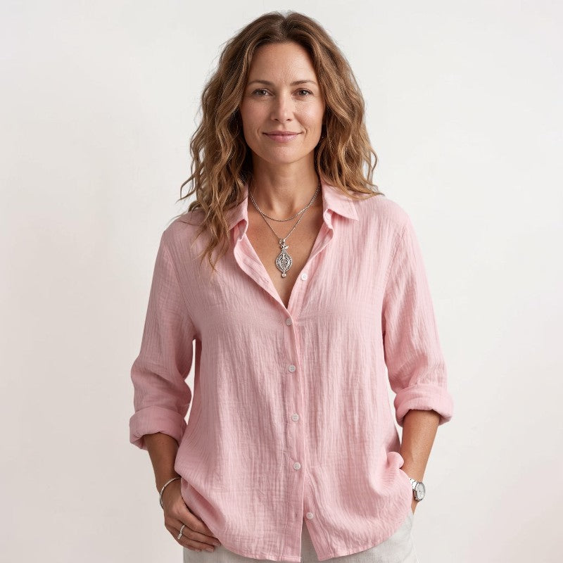 Orvalés | Chemise Femme Bureau Chic Manches Longues Coupe Ample