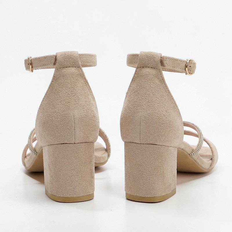 Orvalés| Sandales Femme Cuir Talon Haut Élégantes Été