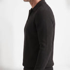 Orvalés | Pull homme col châle zip maille épaisse décontracté