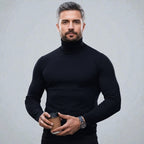 Orvalés  |  Pull Homme Col Roulé Classique Laine Élégant Slim
