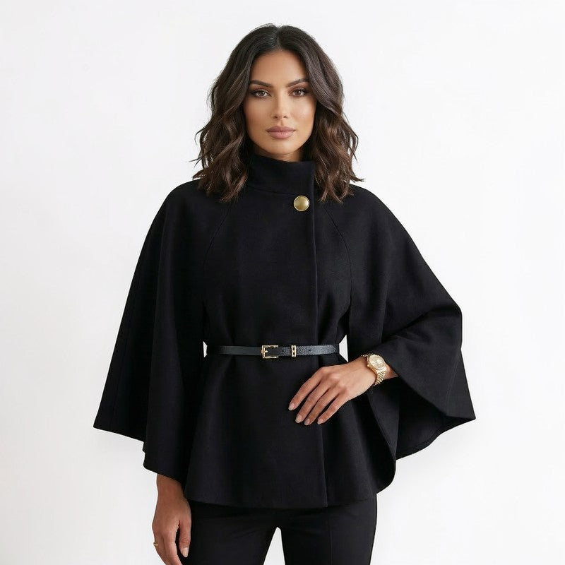 Orvalés |  Manteau d’Hiver Femme Ceinturé Mélange Laine Coupe Classique