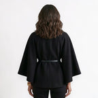 Orvalés |  Manteau d’Hiver Femme Ceinturé Mélange Laine Coupe Classique