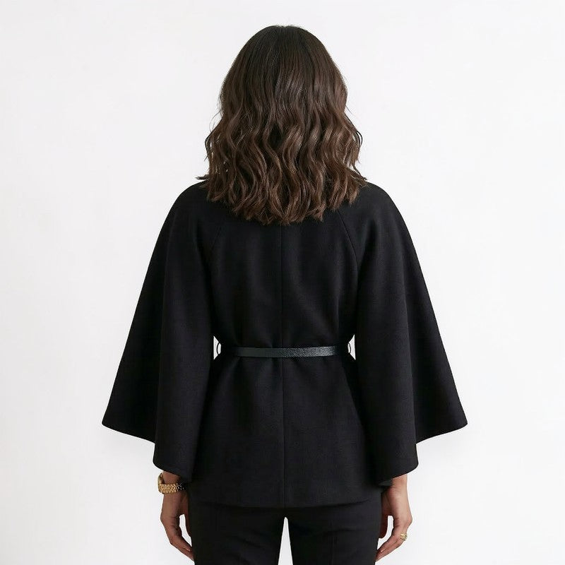 Orvalés |  Manteau d’Hiver Femme Ceinturé Mélange Laine Coupe Classique