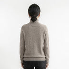 Orvalés |  Pull Col Roulé Femme Couleur Unie Confortable Manches Longues