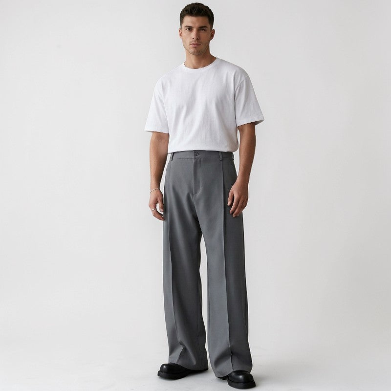 Orvalés |  Pantalon Homme Confortable Plissé Coupe Ample Quotidien