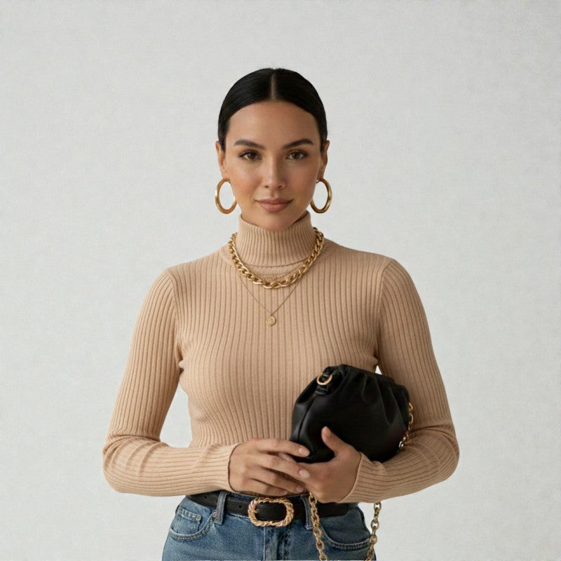 Orvalés  |  Pull Femme Laine Mélangée Intemporel Doux Chaud