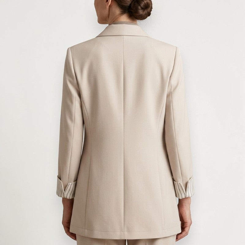 Orvalés  |  Veste femme Classique Ajustée Élégante Rayée Bureau