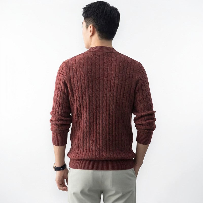 Orvalés  |  Pull Homme Maille Zip Casual Classique
