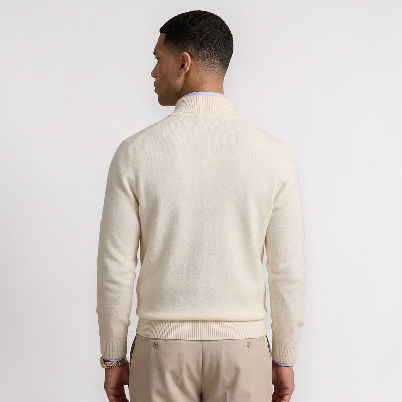 Orvalés  |  Pull homme manches longues Casual Quart de zip Coton