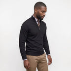 Orvalés  |  Pull homme manches longues Casual Quart de zip Coton