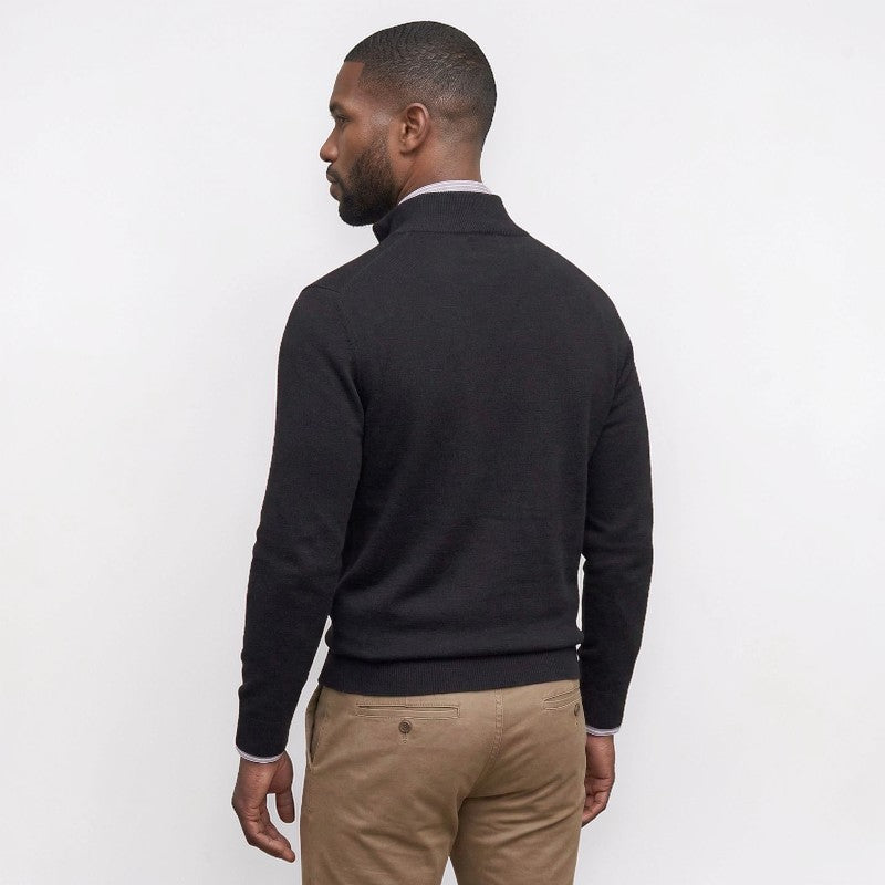 Orvalés  |  Pull homme manches longues Casual Quart de zip Coton