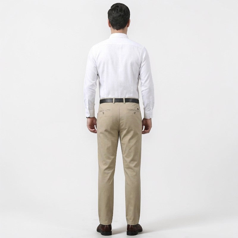 Orvalés |  Pantalon Chino Homme Kaki pour Bureau Coton Confort
