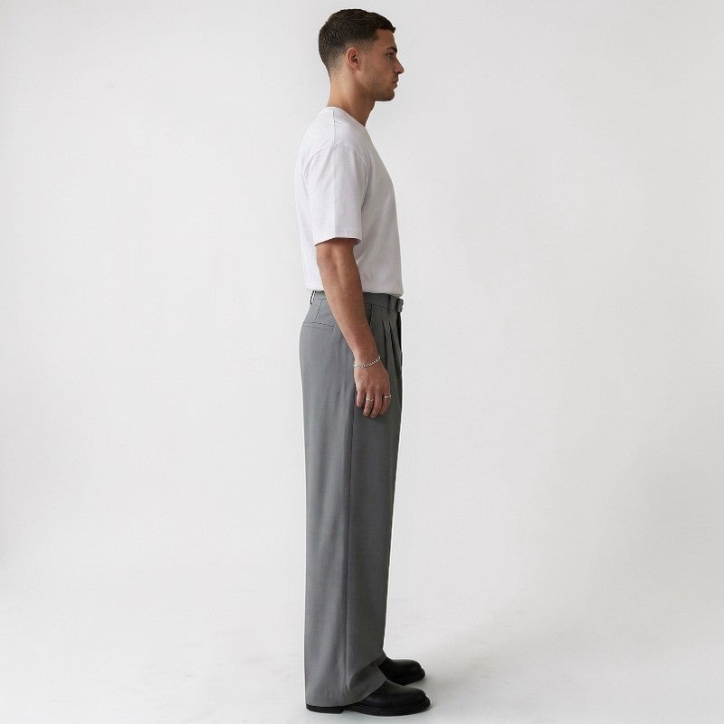 Orvalés |  Pantalon Homme Confortable Plissé Coupe Ample Quotidien
