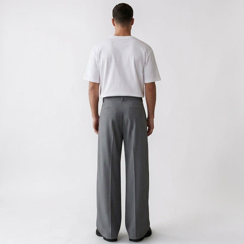 Orvalés |  Pantalon Homme Confortable Plissé Coupe Ample Quotidien