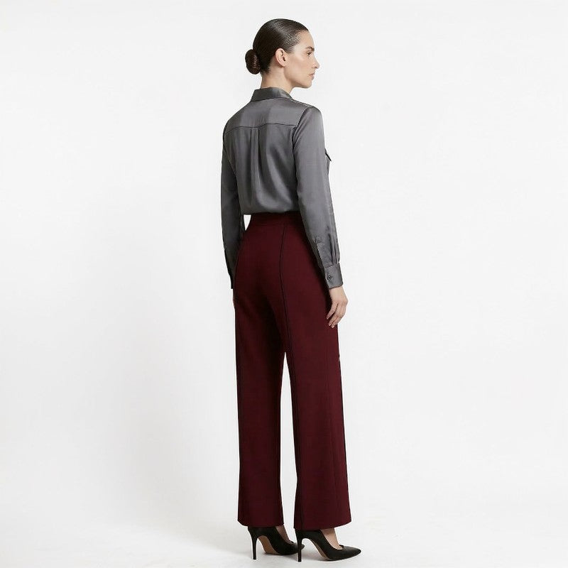 Orvalés |  Pantalon Femme Tailleur Coupe Large Classique
