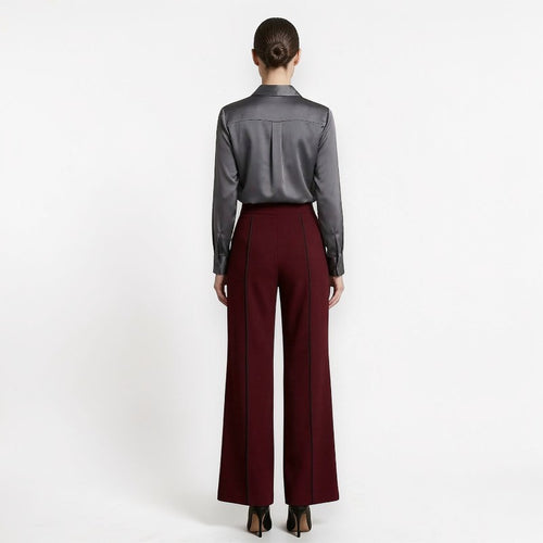 Orvalés |  Pantalon Femme Tailleur Coupe Large Classique