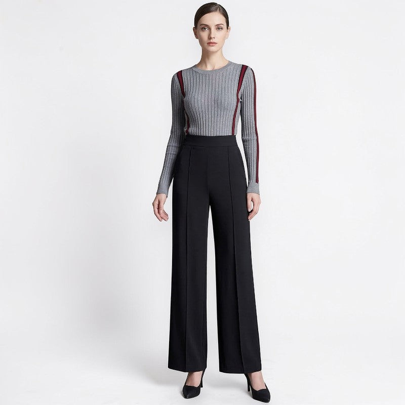 Orvalés |  Pantalon Femme Tailleur Coupe Large Classique