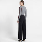 Orvalés |  Pantalon Femme Tailleur Coupe Large Classique