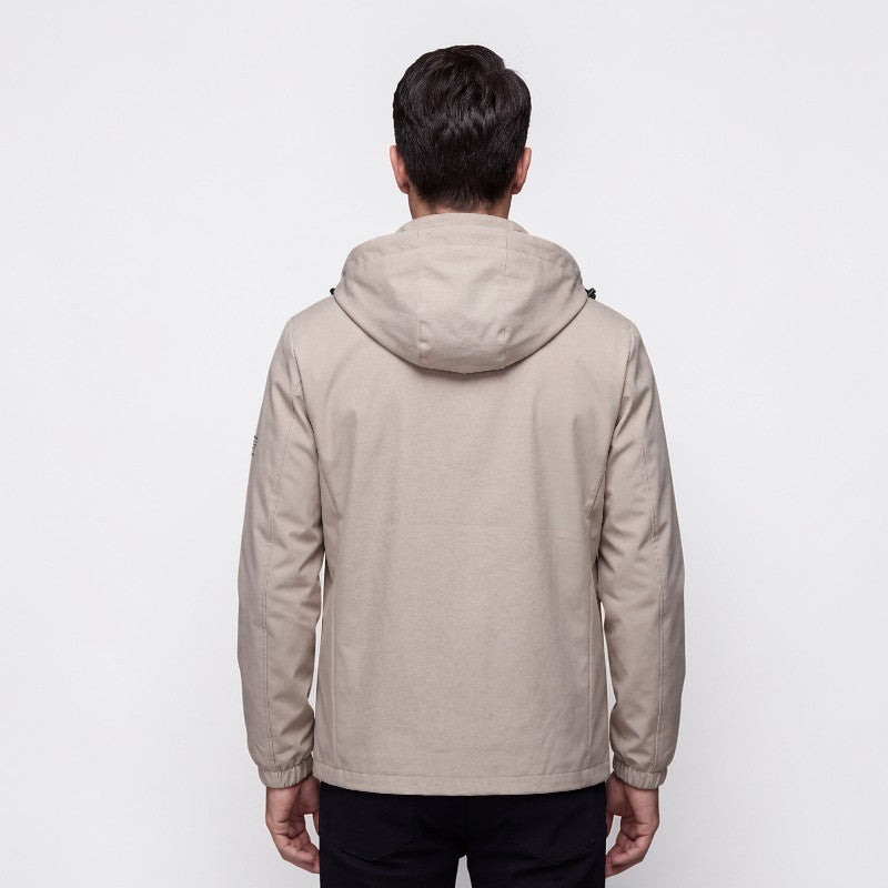 Orvalés | Veste à capuche homme polyester léger confort coupe décontractée