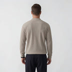 Orvalés | Pull en maille coton intemporel homme col rond côtelé