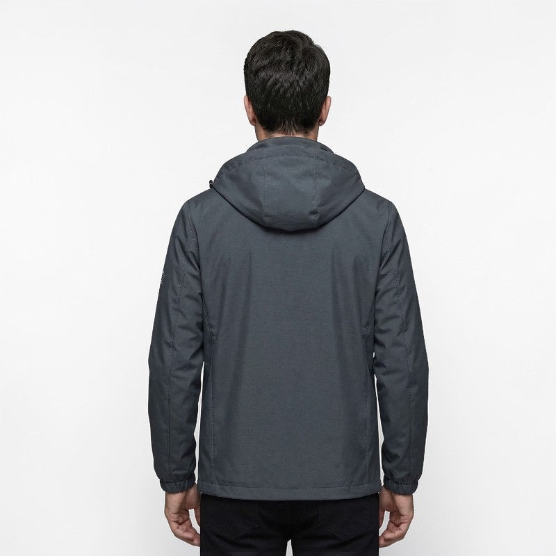 Orvalés | Veste à capuche homme polyester léger confort coupe décontractée